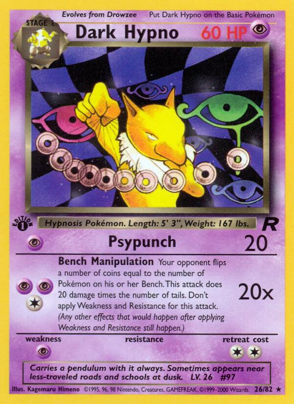 Carte Pokémon: Dark Hypno [Hypnomade obscur]