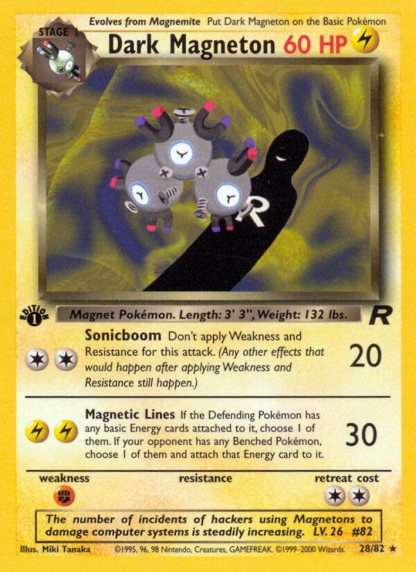 Carte Pokémon: Dark Magneton [Magneton obscur]