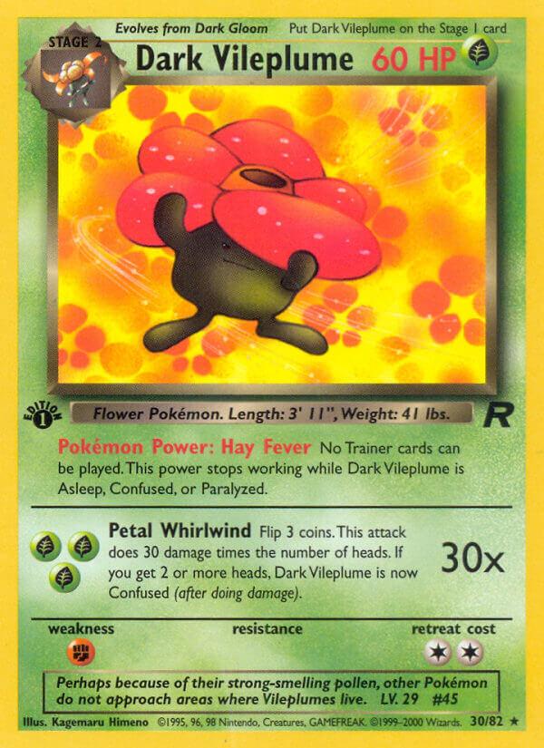 Carte Pokémon: Dark Vileplume [Rafflesia obscur]