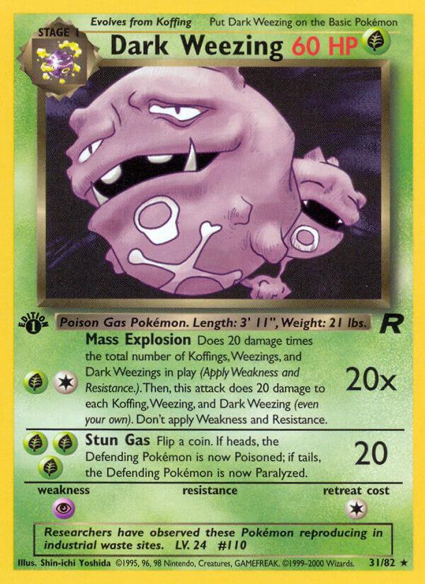 Carte Pokémon: Dark Weezing [Smogogo obscur]