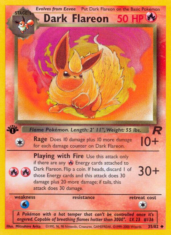 Carte Pokémon: Dark Flareon [Pyroli obscur]