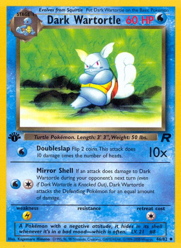 Carte Pokémon: Dark Wartortle [Carabaffe obscur]