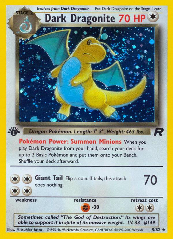 Carte Pokémon: Dark Dragonite [Dracolosse obscur]