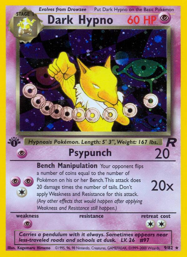 Carte Pokémon: Dark Hypno [Hypnomade obscur]