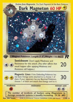 Carte Pokémon: Dark Magneton