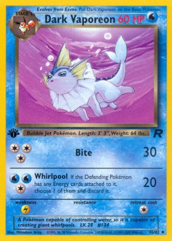 Carte Pokémon: Dark Vaporeon