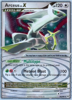 Carte Pokémon: Arceus LV.X