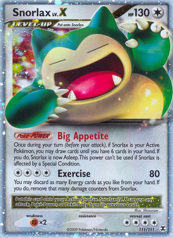 Carte Pokémon: Snorlax LV.X [Ronflex NIV.X]