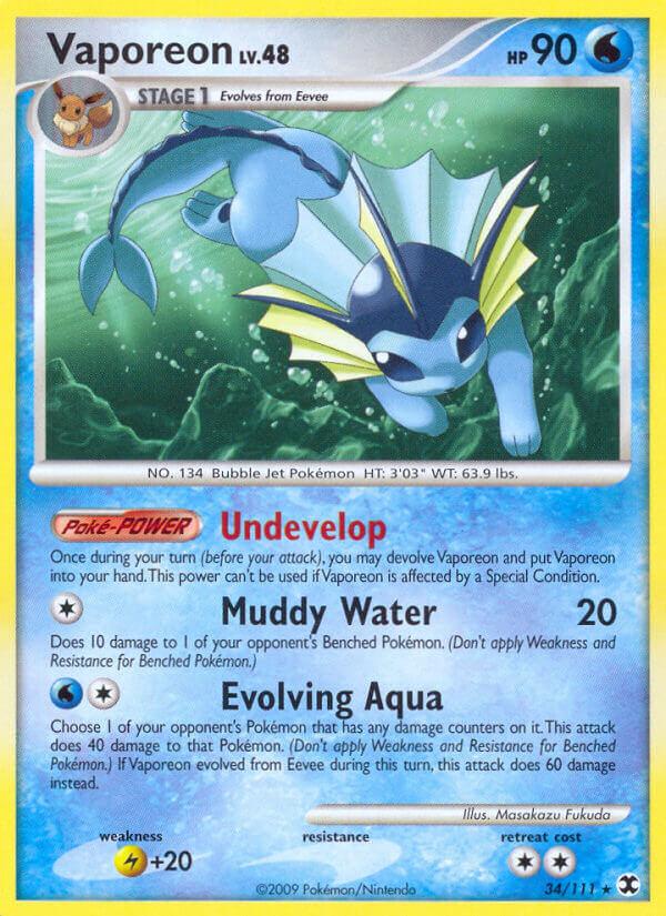 Carte Pokémon: Vaporeon [Aquali]