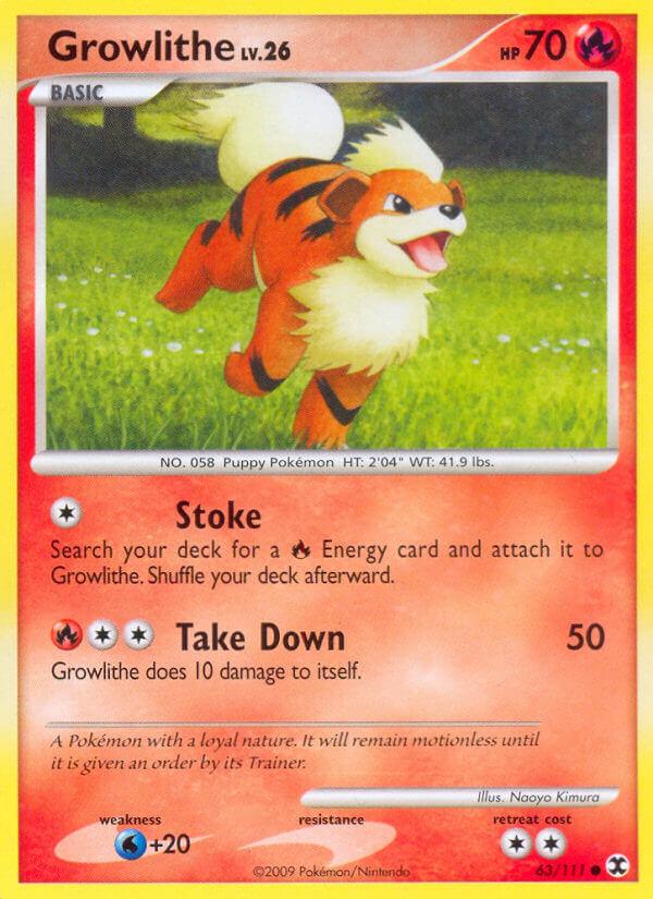 Carte Pokémon: Growlithe [Caninos]