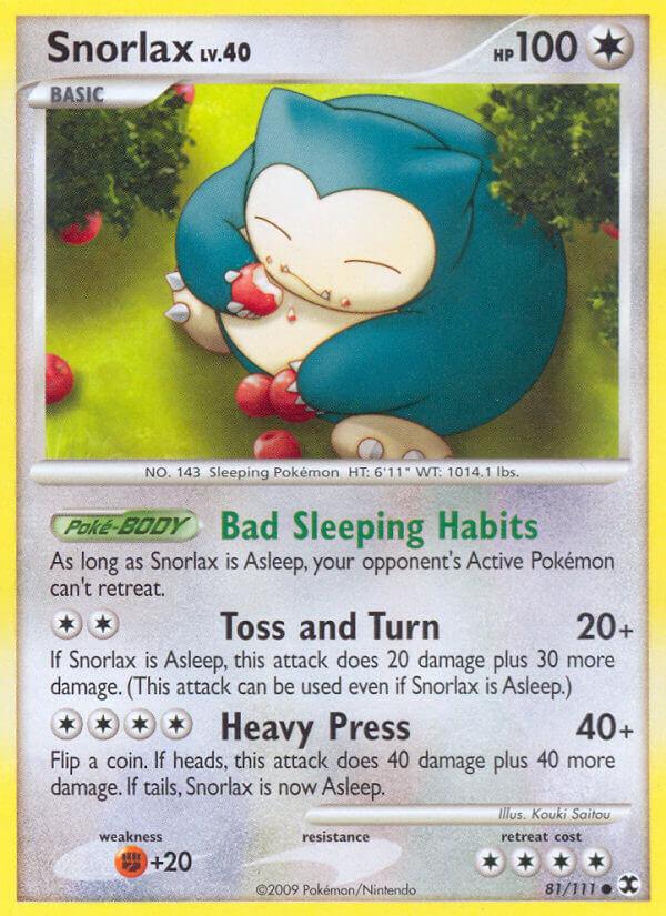 Carte Pokémon: Snorlax [Ronflex]