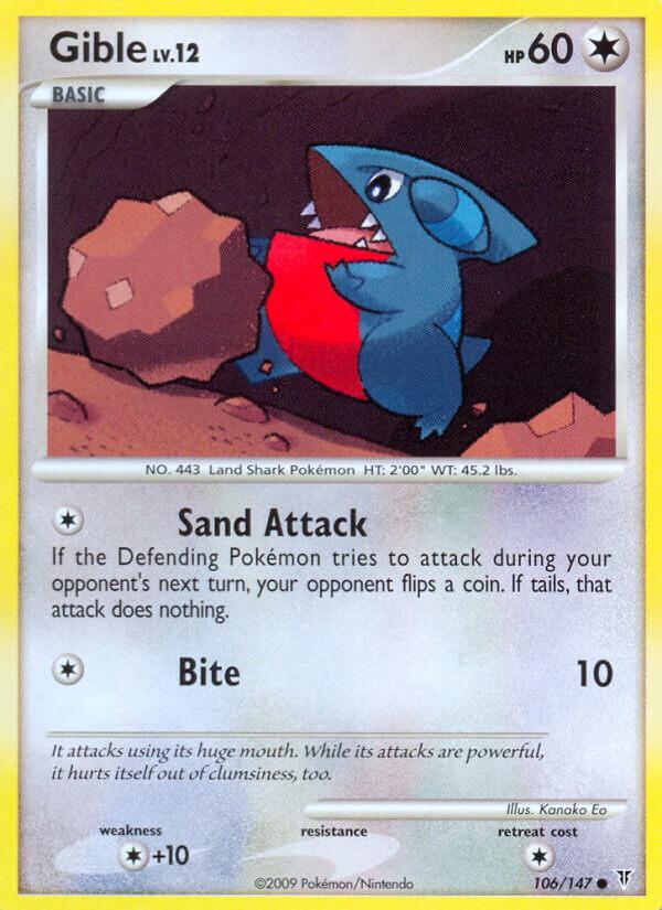 Carte Pokémon: Gible [Griknot]