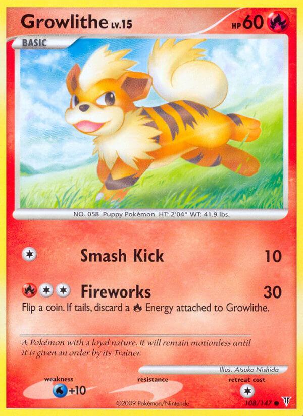 Carte Pokémon: Growlithe [Caninos]