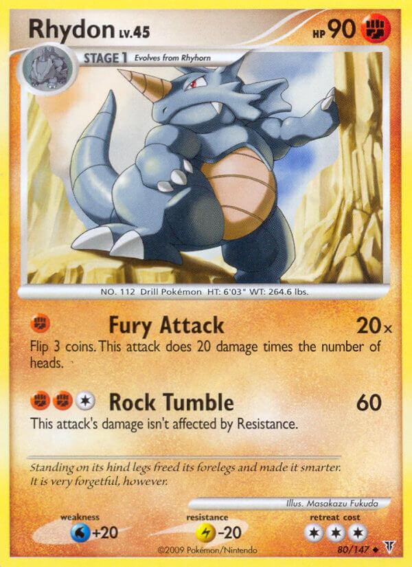 Carte Pokémon: Rhydon [Rhinoféros]