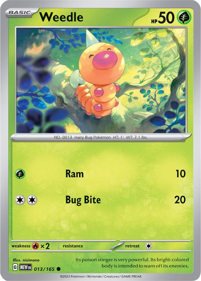 Carte Pokémon: Weedle [Aspicot]