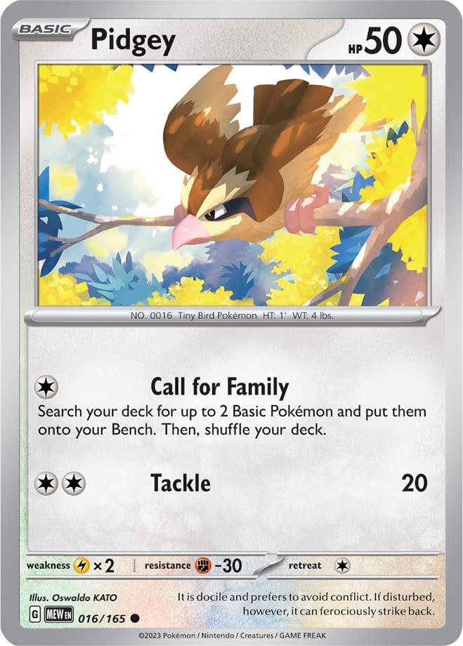 Carte Pokémon: Pidgey [Roucool]