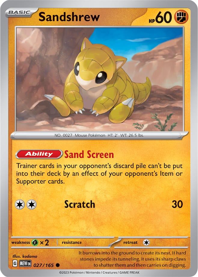 Carte Pokémon: Sandshrew [Sabelette]