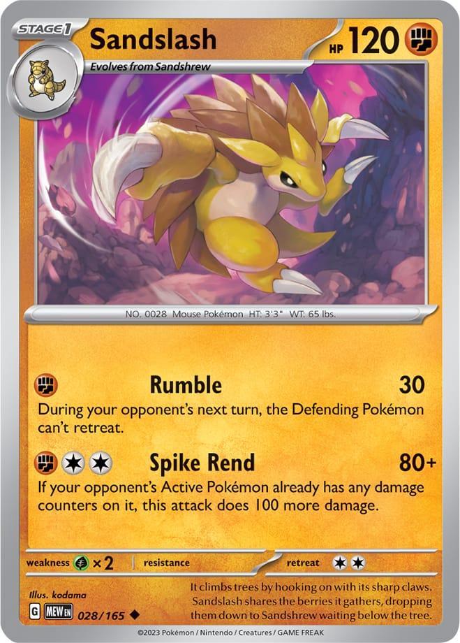 Carte Pokémon: Sandslash [Sablaireau]