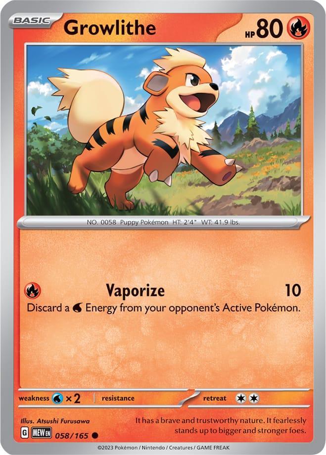 Carte Pokémon: Growlithe [Caninos]