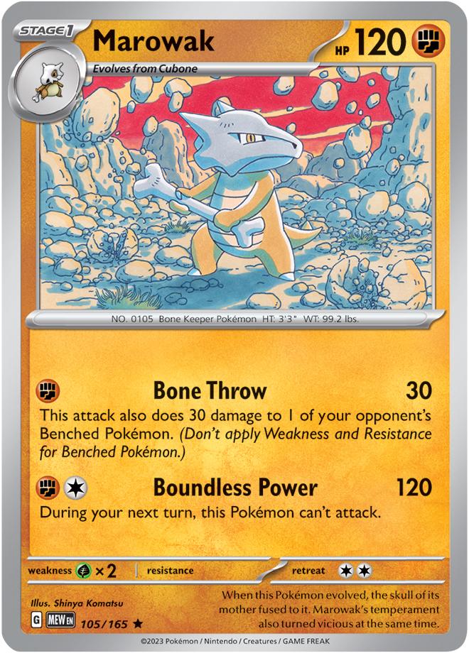 Carte Pokémon: Marowak [Ossatueur]