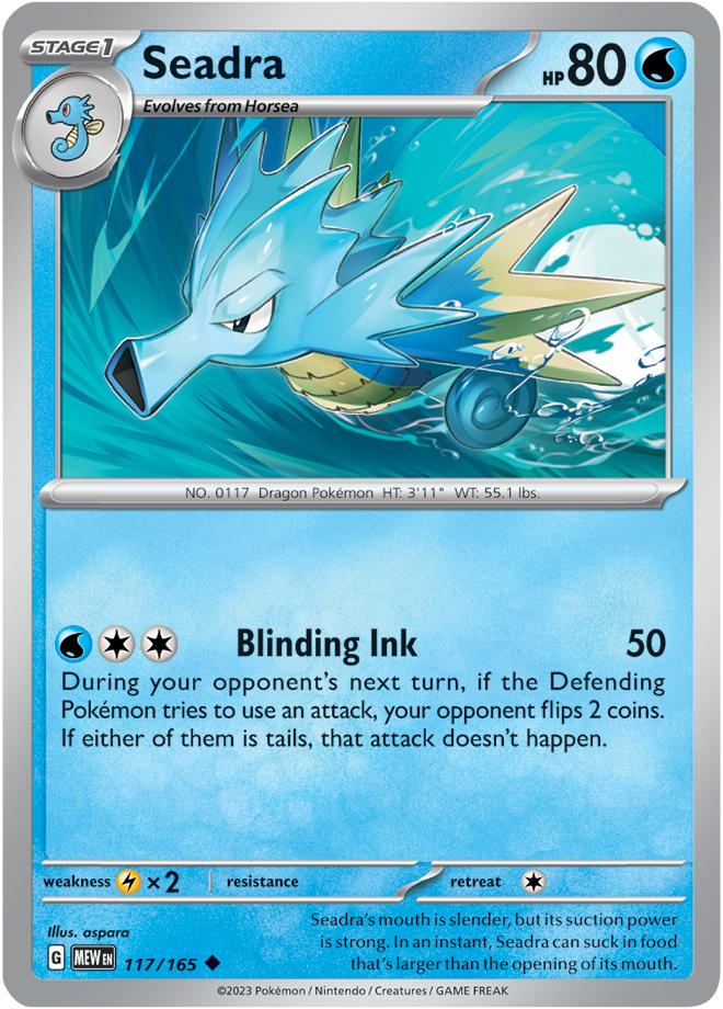 Carte Pokémon: Seadra [Hypocéan]