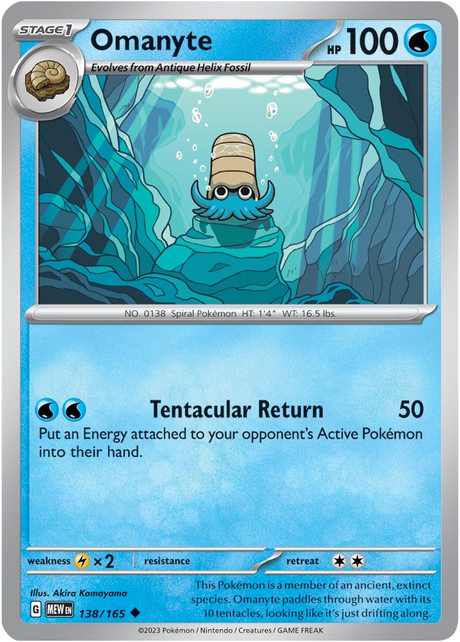 Carte Pokémon: Omanyte [Amonita]