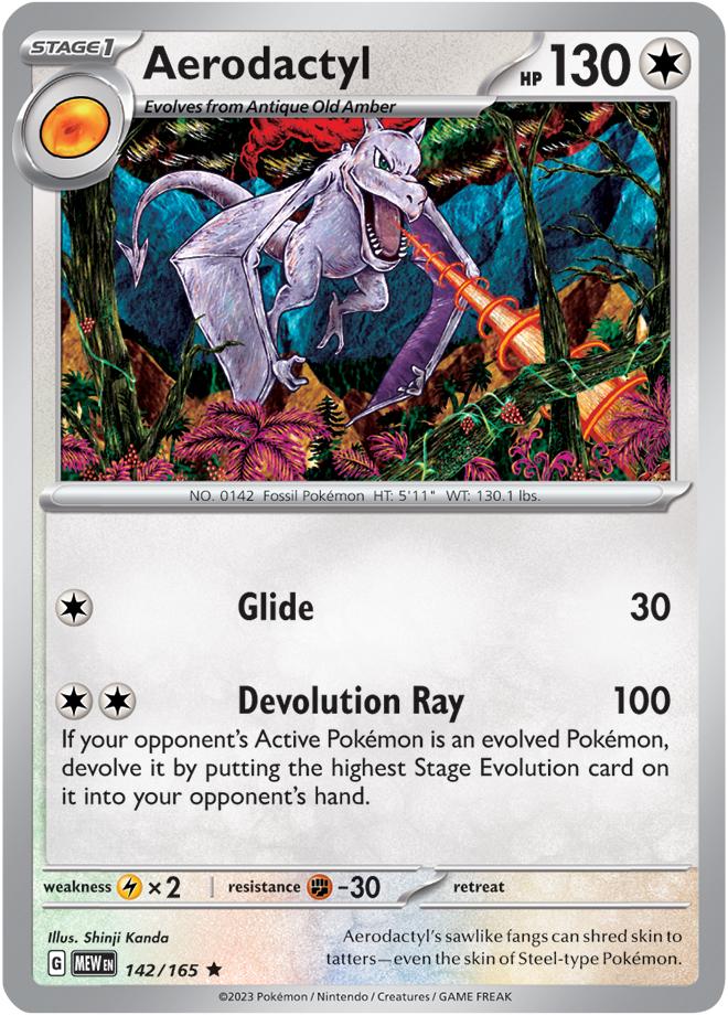 Carte Pokémon: Aerodactyl [Ptéra]