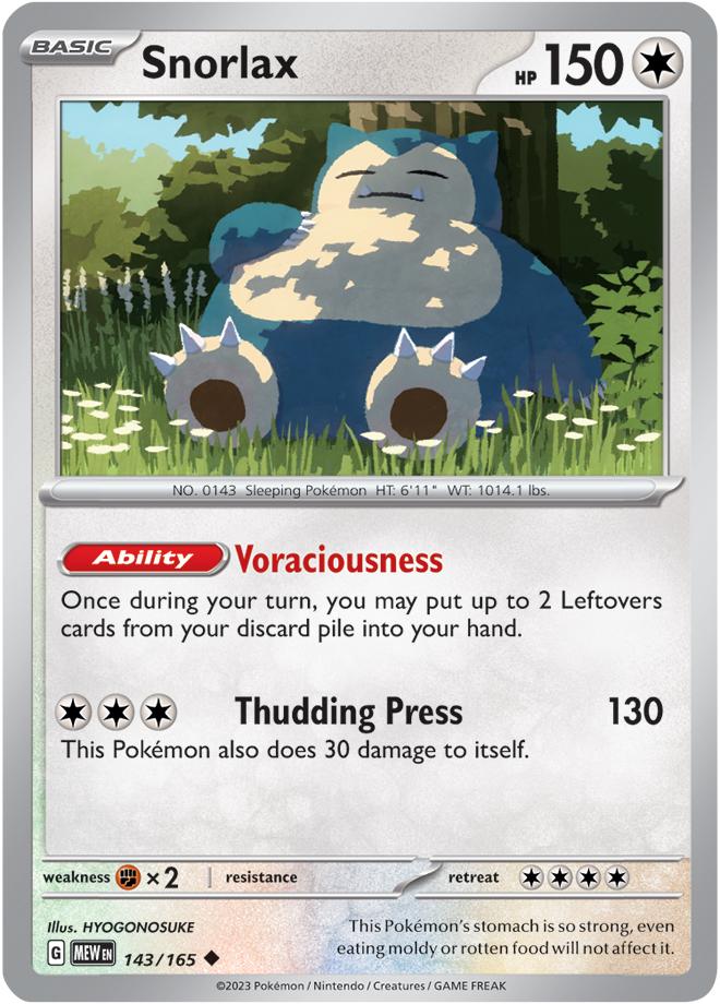 Carte Pokémon: Snorlax [Ronflex]