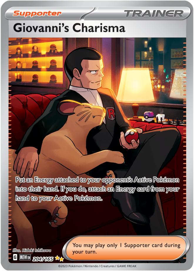 Carte Pokémon: Giovanni's Charisma [Charisme de Giovanni]