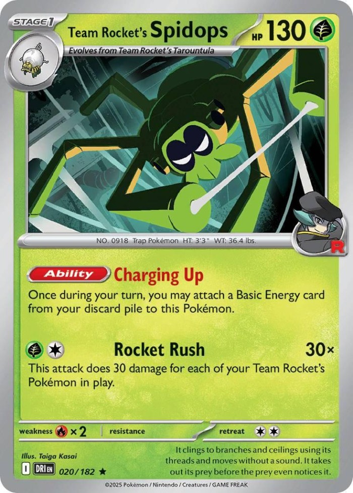 Carte Pokémon: Team Rocket's Spidops [Filentrappe de la Team Rocket]