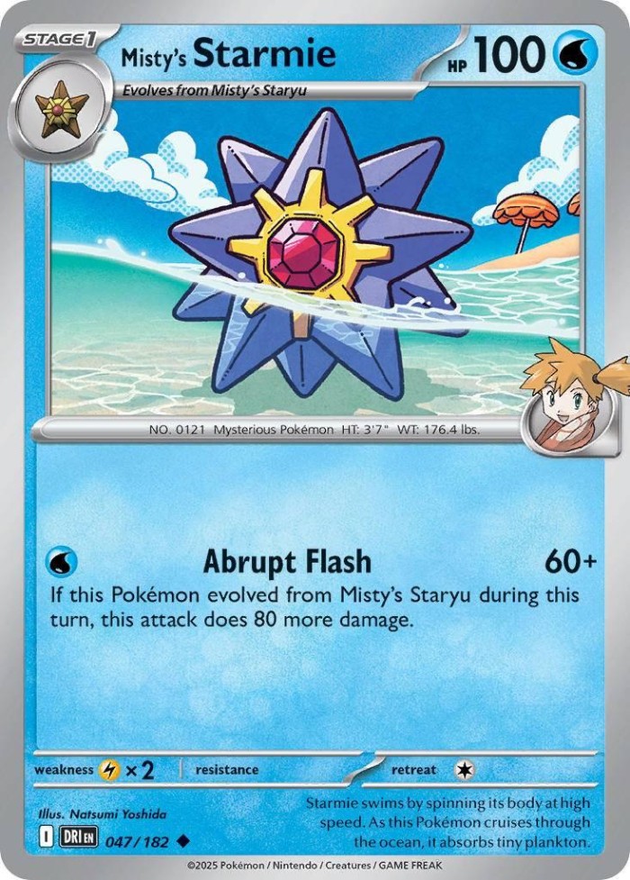 Carte Pokémon: Misty's Starmie [Staross d'Ondine]