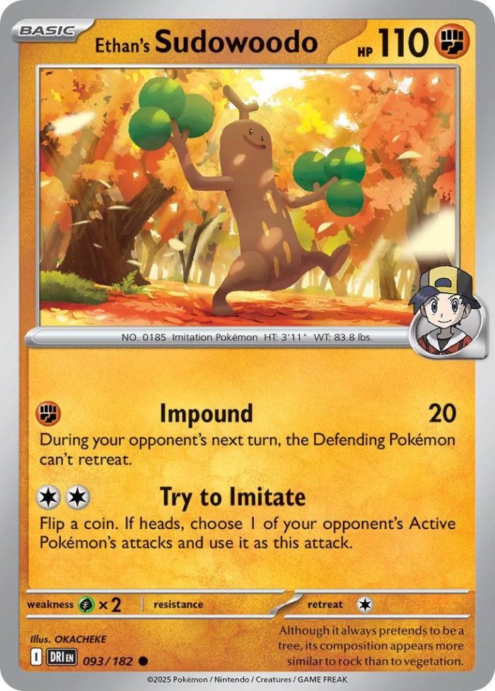 Carte Pokémon: Ethan's Sudowoodo [Simularbre de Luth]