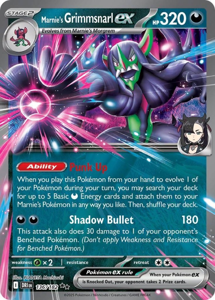 Carte Pokémon: Marnie's Grimmsnarl ex [Angoliath ex de Rosemary]