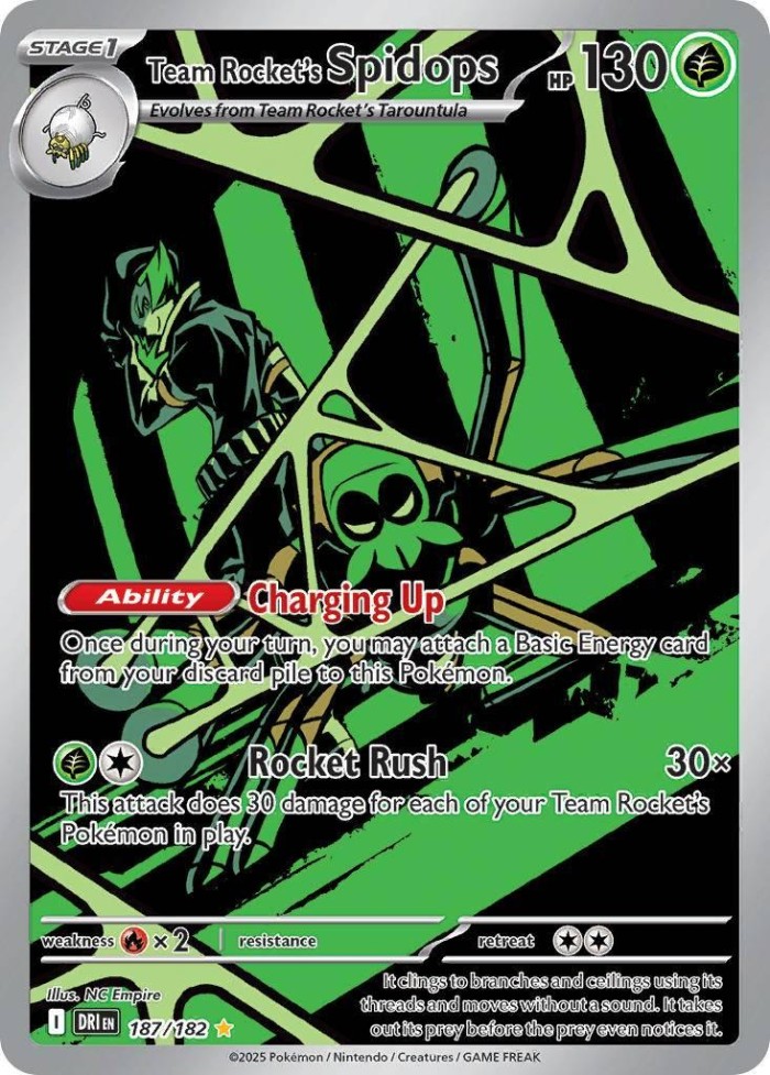 Carte Pokémon: Team Rocket's Spidops [Filentrappe de la Team Rocket]