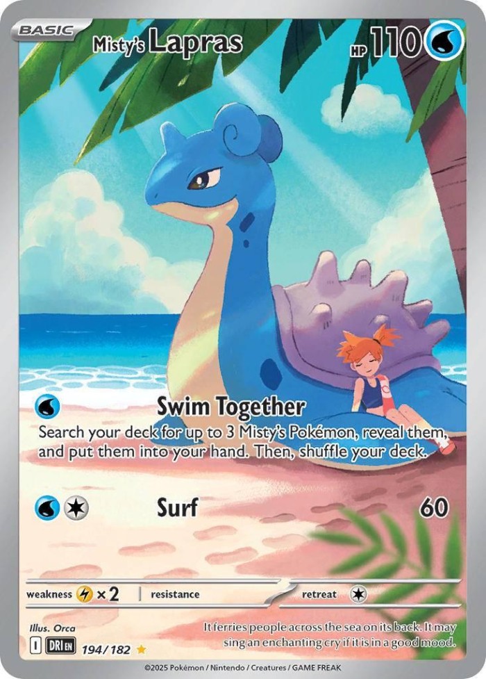 Carte Pokémon: Misty's Lapras [Lokhlass d'Ondine]