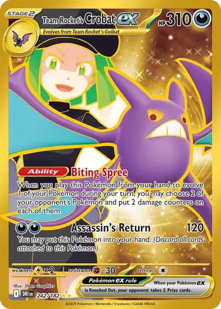 Carte Pokémon: Team Rocket's Crobat ex [Nostenfer ex de la Team Rocket]