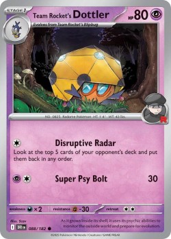 Carte Pokémon: Team Rocket's Dottler