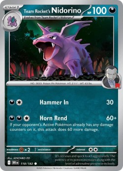 Carte Pokémon: Team Rocket's Nidorino