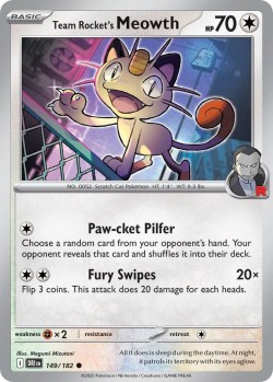 Carte Pokémon: Team Rocket's Meowth