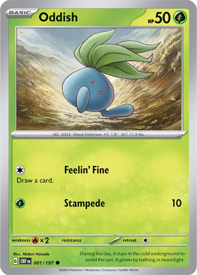 Carte Pokémon: Oddish [Mystherbe]