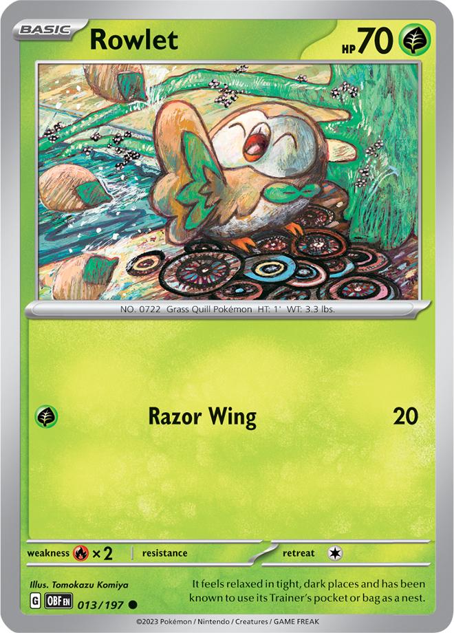 Carte Pokémon: Rowlet [Brindibou]