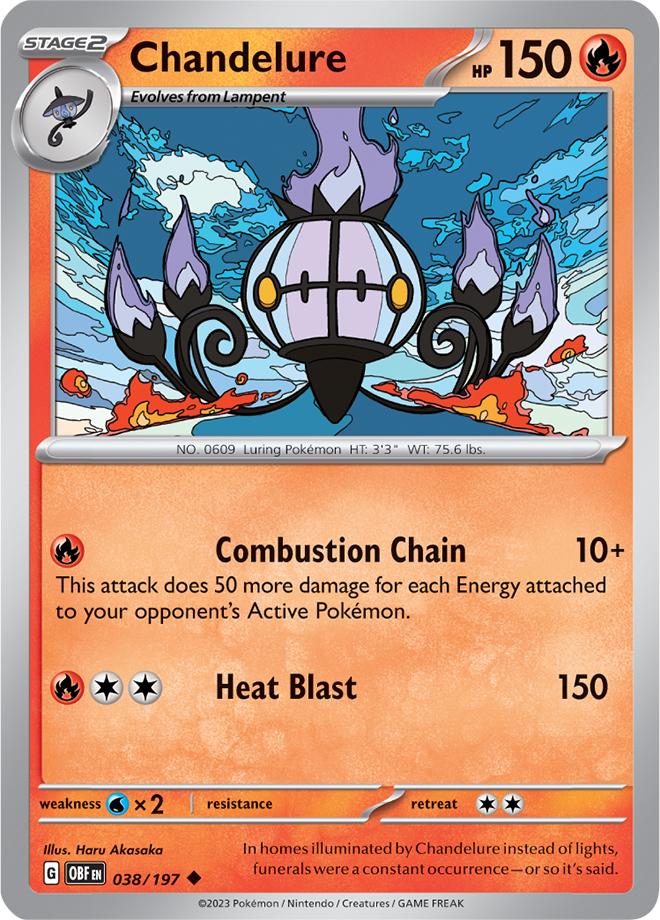 Carte Pokémon: Chandelure [Lugulabre]