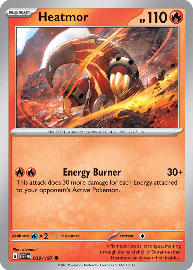 Carte Pokémon: Heatmor [Aflamanoir]