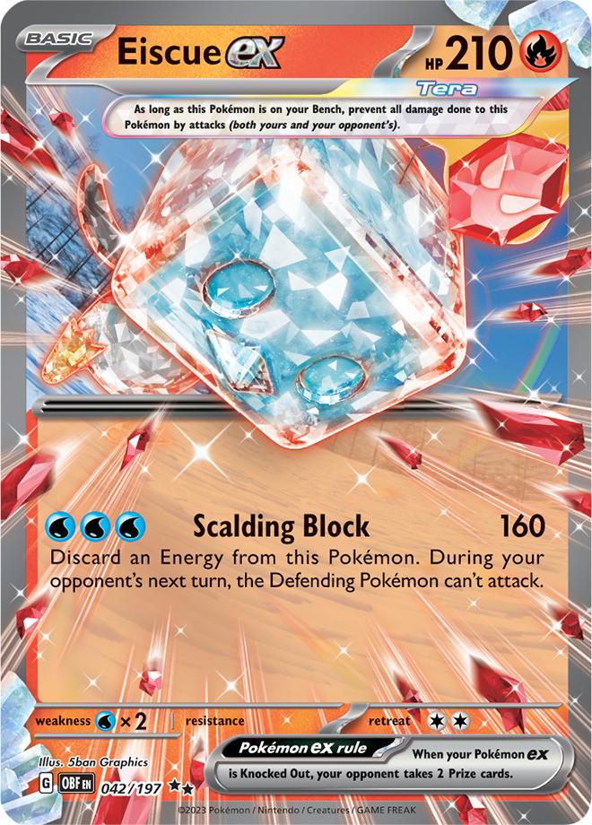 Carte Pokémon: Eiscue ex [Bekaglaçon ex]