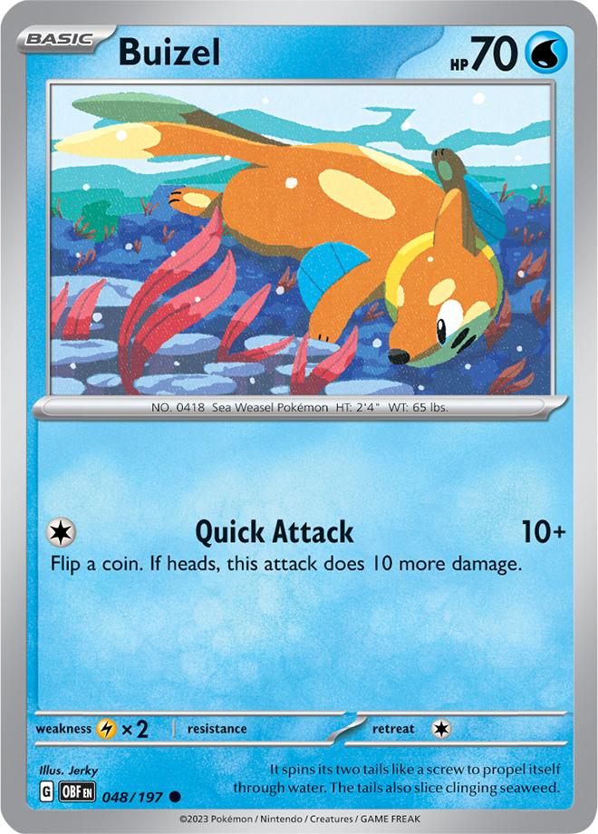 Carte Pokémon: Buizel [Mustébouée]