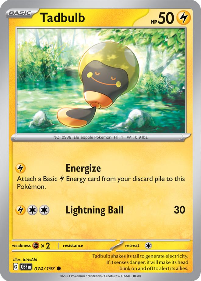 Carte Pokémon: Tadbulb [Têtampoule]