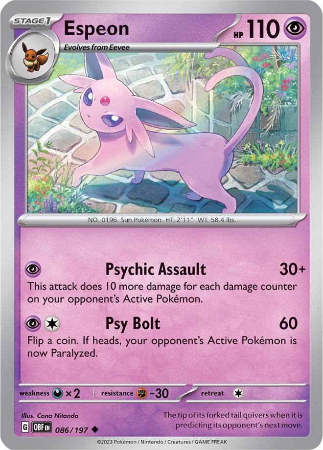 Carte Pokémon: Espeon [Mentali]