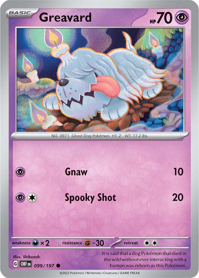 Carte Pokémon: Greavard [Toutombe]