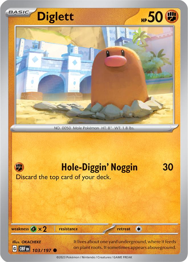 Carte Pokémon: Diglett [Taupiqueur]