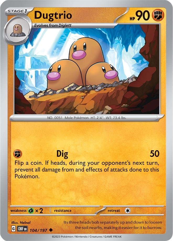 Carte Pokémon: Dugtrio [Triopikeur]